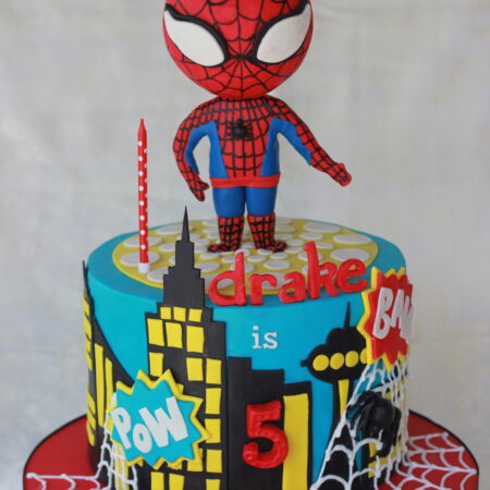 spiderman cake