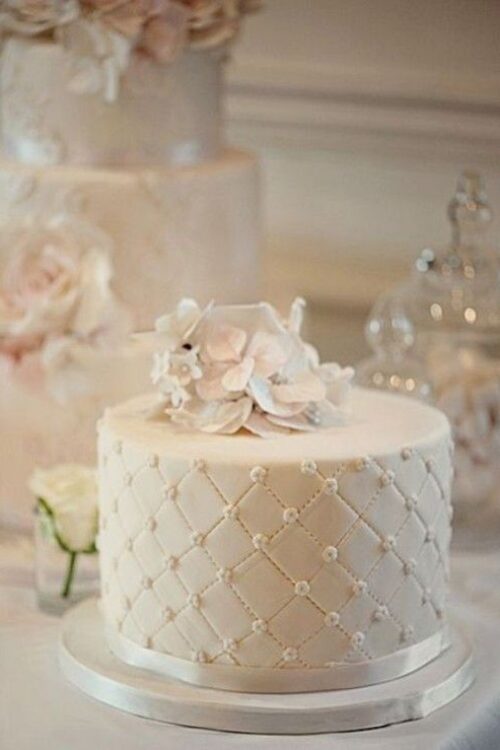 Custom 1-tier Cake Wedding Cake