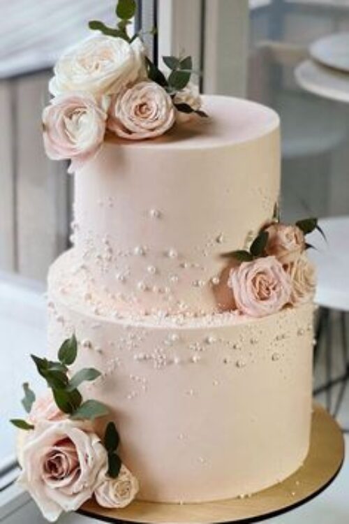 Custom 2-tier Debut Cake