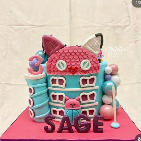 gabby dollhouse cake
