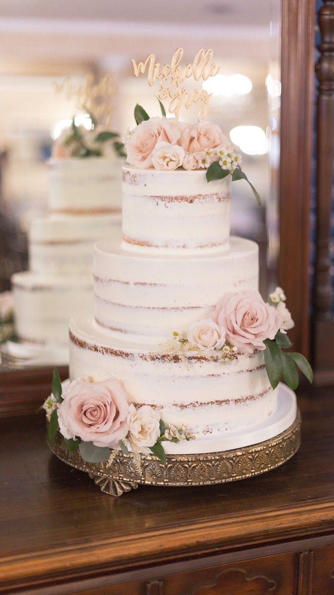 semi-naked cake