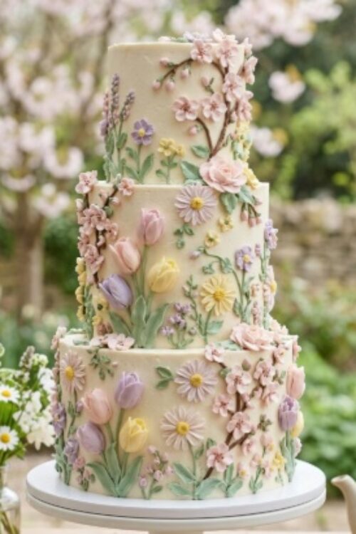 Custom 3-tier Buttercream Cake