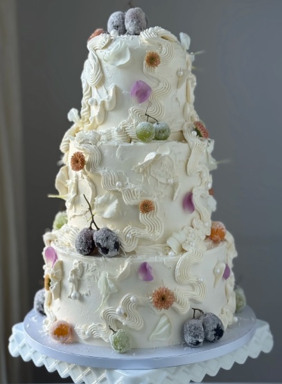 whimsical buttercream cake