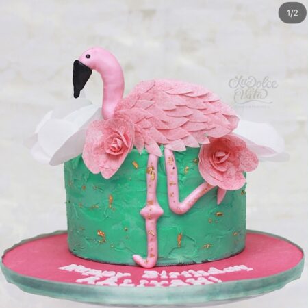 flamingo cake