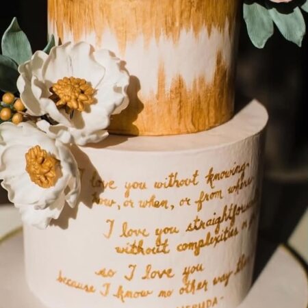 pablo neruda wedding cake