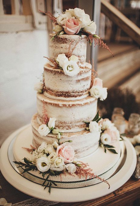 4 tier naked cake