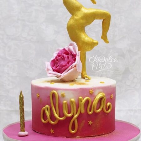 gymnast cake