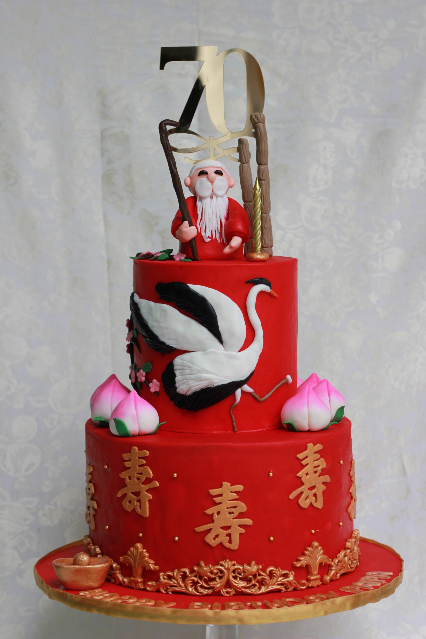 chinese angkong birthday cake