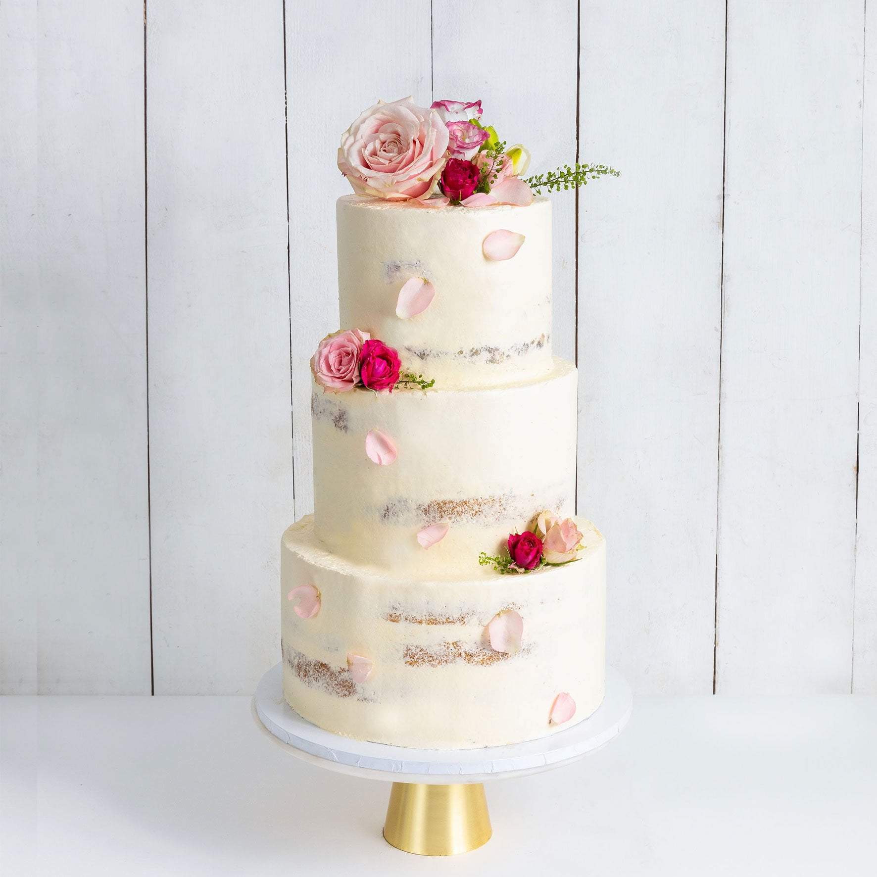 semi naked cake