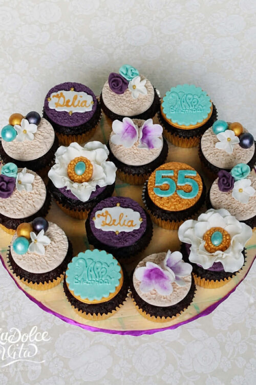 Cupcakes with Fondant Details