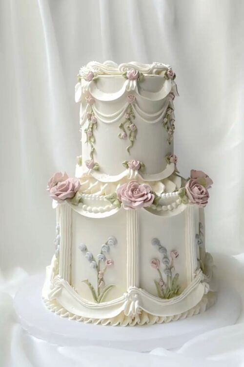 Custom 2-tier Buttercream Cake