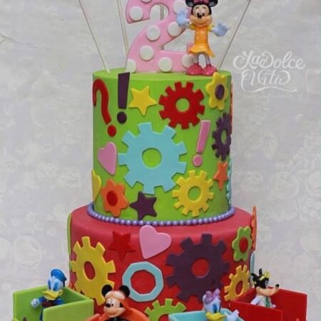 mickey and minnie mouse cake