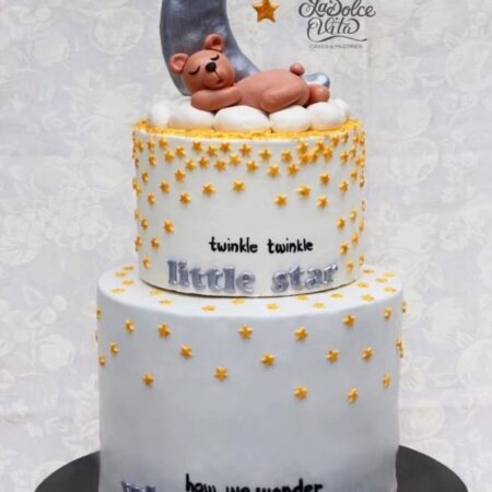 twinkle twinkle little star baby shower cake