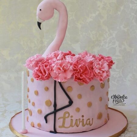 flamingo cake