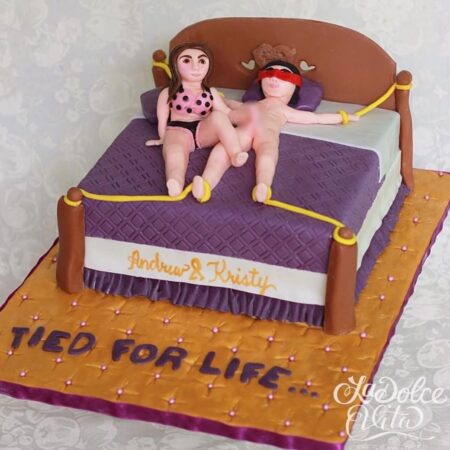 kinky bridal shower cake