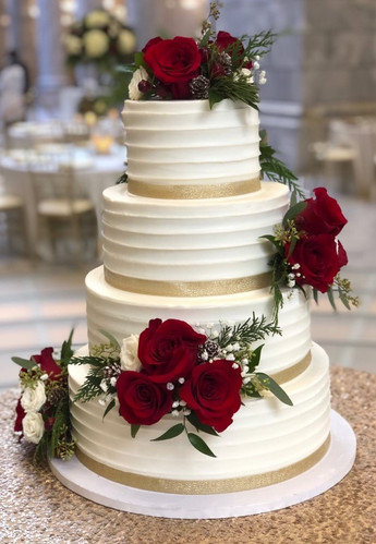 Custom 4-tier Buttercream Cake - Image 4