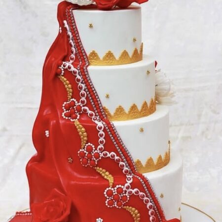 4 tier indian wedding cake