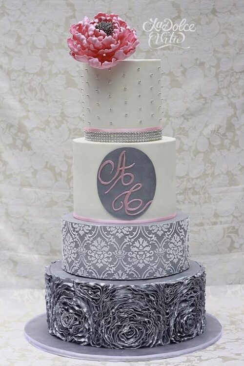 Custom 4-tier Debut Cake